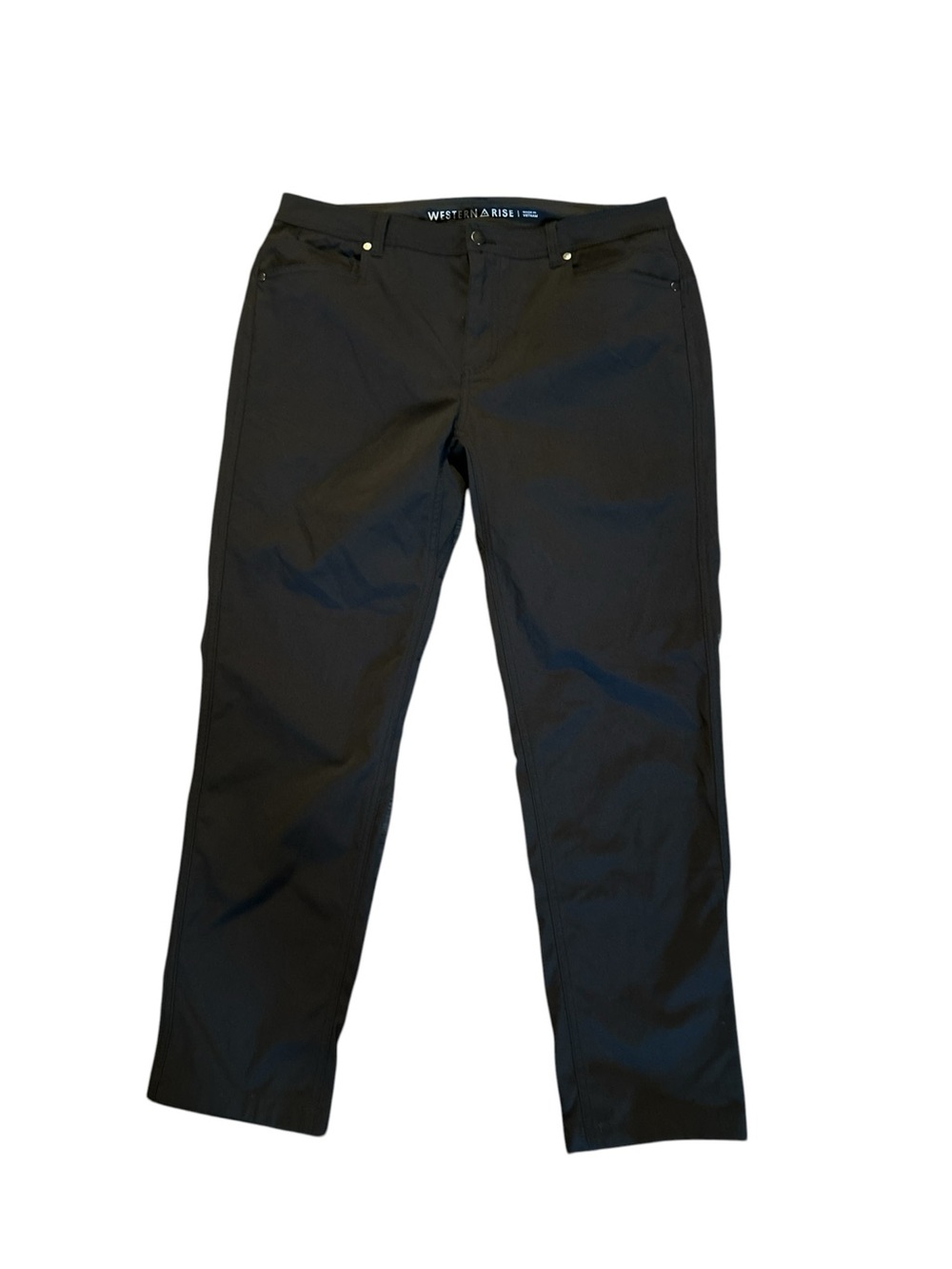 Western Rise Evolution Chino Pants Men’s Size 36x30 Black Stretch Nylon Zipper